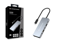 Conceptronic DONN22G laptop-dockingstation & portreplikator Kabelgebunden USB 3.2 Gen 2 (3.1 Gen 2) Type-C Grau