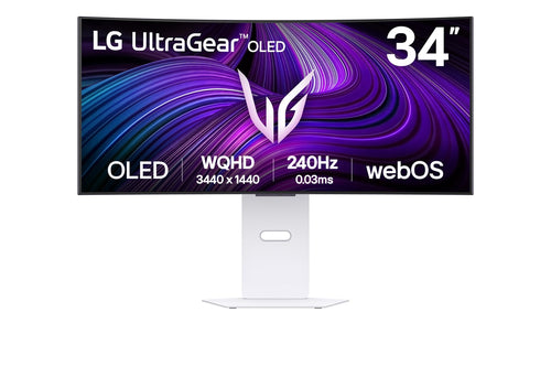 LG 34GX90SA-W Computerbildschirm 86,4 cm (34") 3440 x 1440 Pixel Wide Quad HD OLED Weiß