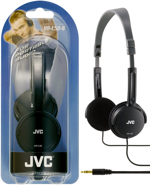 JVC HA-L50-B Kopfhörer & Headset Kabelgebunden Kopfband Musik Schwarz