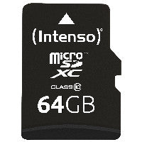 Intenso 64GB MicroSDHC MicroSDXC Klasse 10