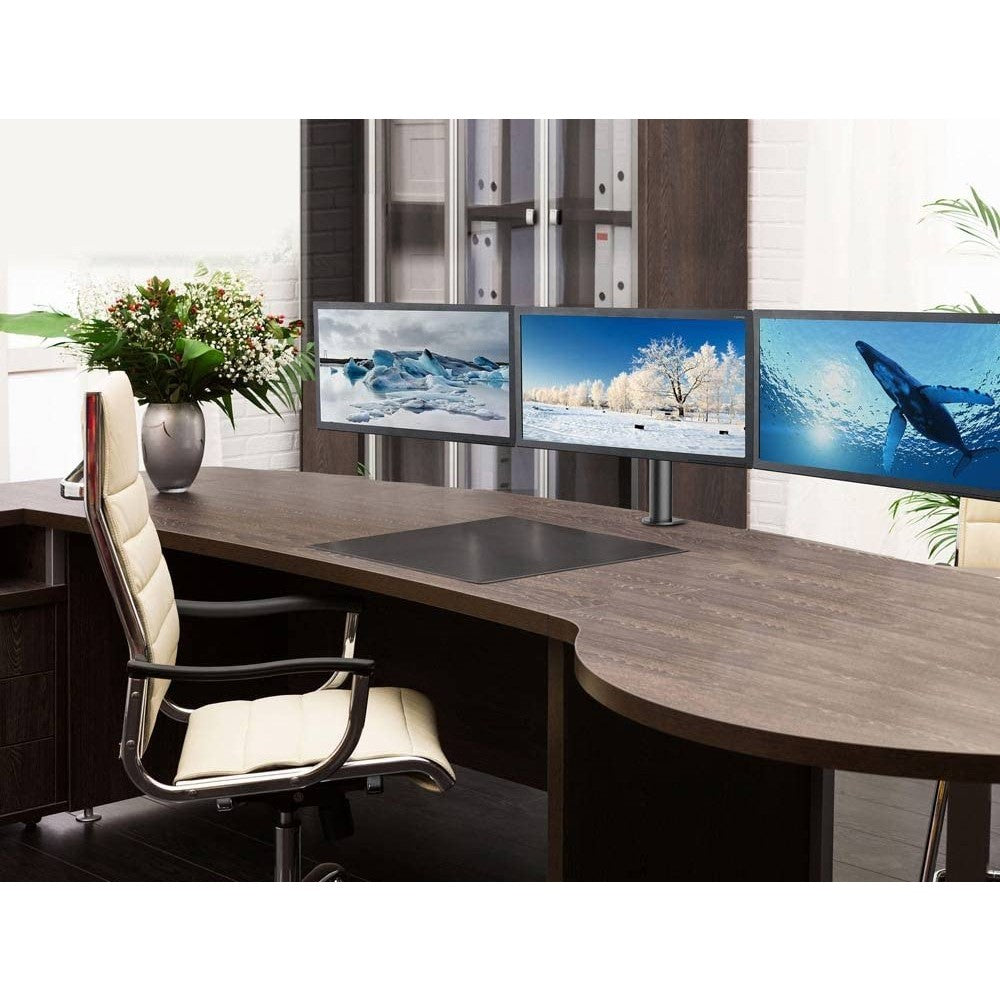 Techly ICA-LCD 482-T Flachbildschirm-Tischhalterung 61 cm (24") Tisch/Bank Schwarz