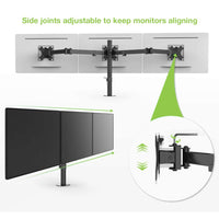Techly ICA-LCD 482-T Flachbildschirm-Tischhalterung 61 cm (24") Tisch/Bank Schwarz