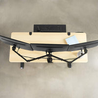 Techly ICA-LCD 482-T Flachbildschirm-Tischhalterung 61 cm (24") Tisch/Bank Schwarz