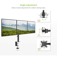 Techly ICA-LCD 482-T Flachbildschirm-Tischhalterung 61 cm (24") Tisch/Bank Schwarz