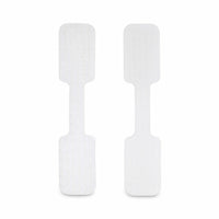 StarTech.com 9 cm Kabelschilder, 100 Stück, Weiß, Klettverschluss mit Beschriftungsfeld, Klettband Kabelbinder/Kabeletiketten für Kabelmarkierung, Kabelbeschriftung