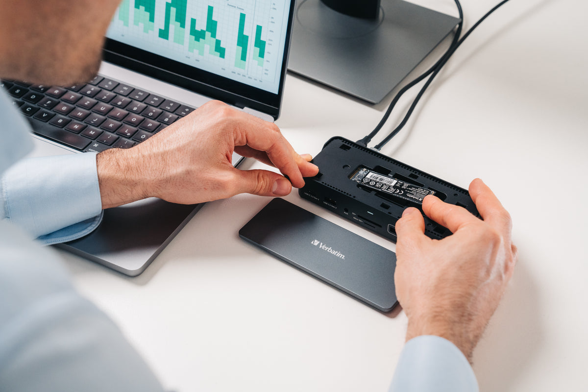 Verbatim CDS-15S Kabelgebunden USB 3.2 Gen 1 (3.1 Gen 1) Type-C Schwarz, Grau