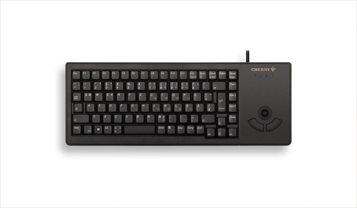 CHERRY XS G84-5400 TRACKBALL Kabelgebundene Tastatur, USB, Schwarz (QWERTZ - DE)