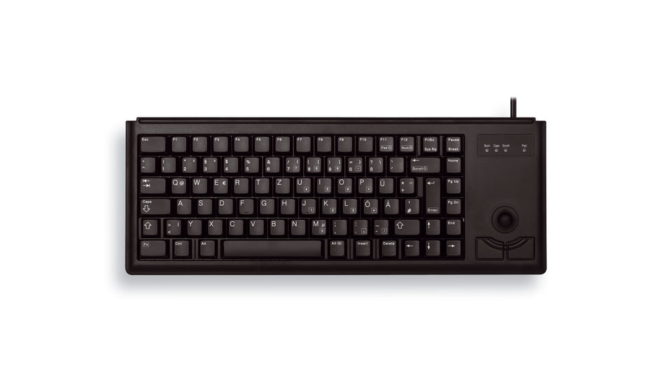 Clavier filaire CHERRY G84-4400 TRACKBALL, USB, Noir (QWERTZ - DE)