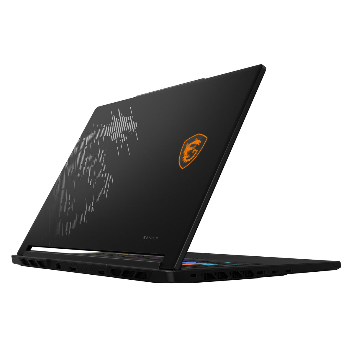 MSI Raider A16 HX B8WH-047FRY AMD Ryzen™ 9 8940HX Laptop 40,6 cm (16") Quad HD+ 32 GB DDR5-SDRAM 1 TB SSD NVIDIA GeForce RTX 5070 Ti Laptop-GPU Wi-Fi 7 (802.11be) Windows 11 Pro Schwarz Französisch