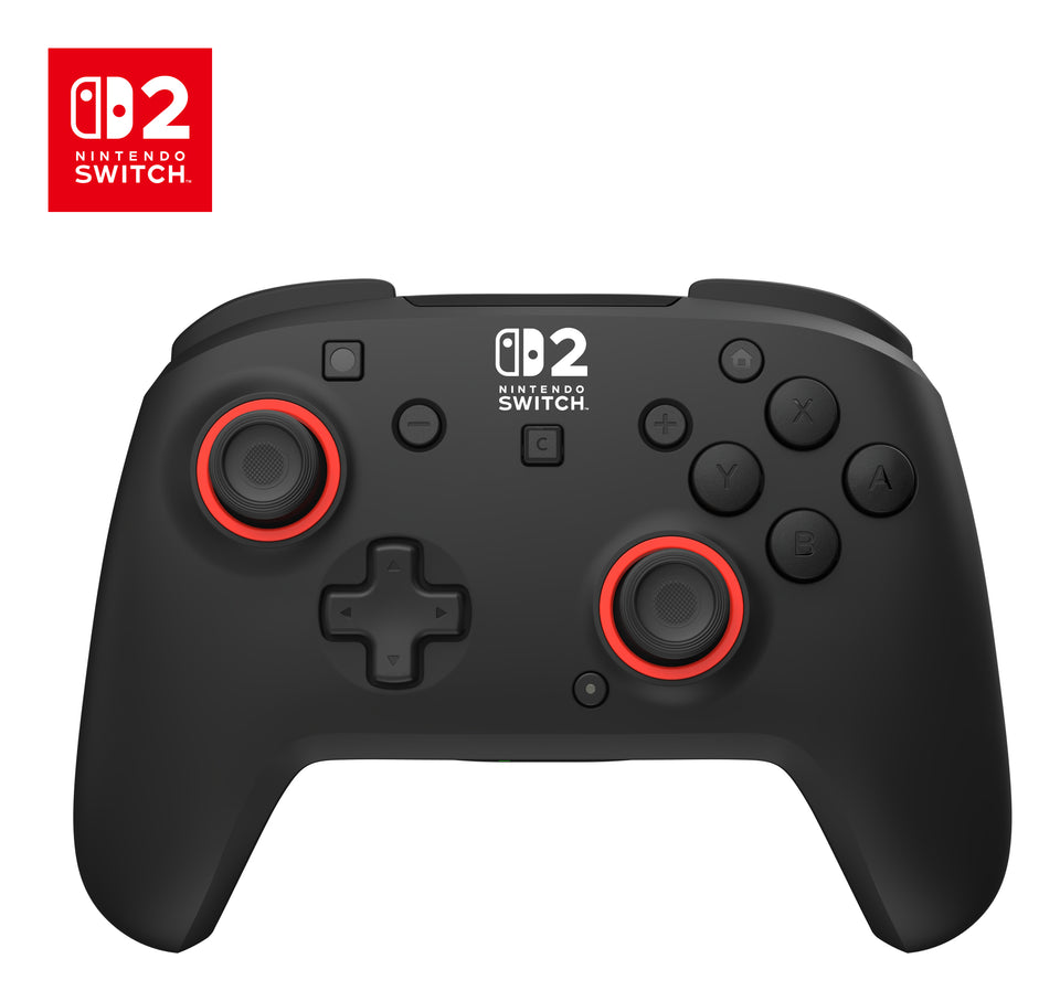 Manette de jeu RVB sans fil Turtle Beach Rematch noire sous licence officielle pour Nintendo Switch 2