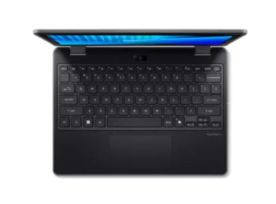 Acer TravelMate Spin B3 TMB312RN-31-TCO-P9GM Intel® N N250 Hybrid (2-in-1) 31 cm (12.2") Touchscreen WUXGA 16 GB LPDDR5x-SDRAM 256 GB SSD Wi-Fi 6E (802.11ax) Windows 11 Pro Education Schwarz