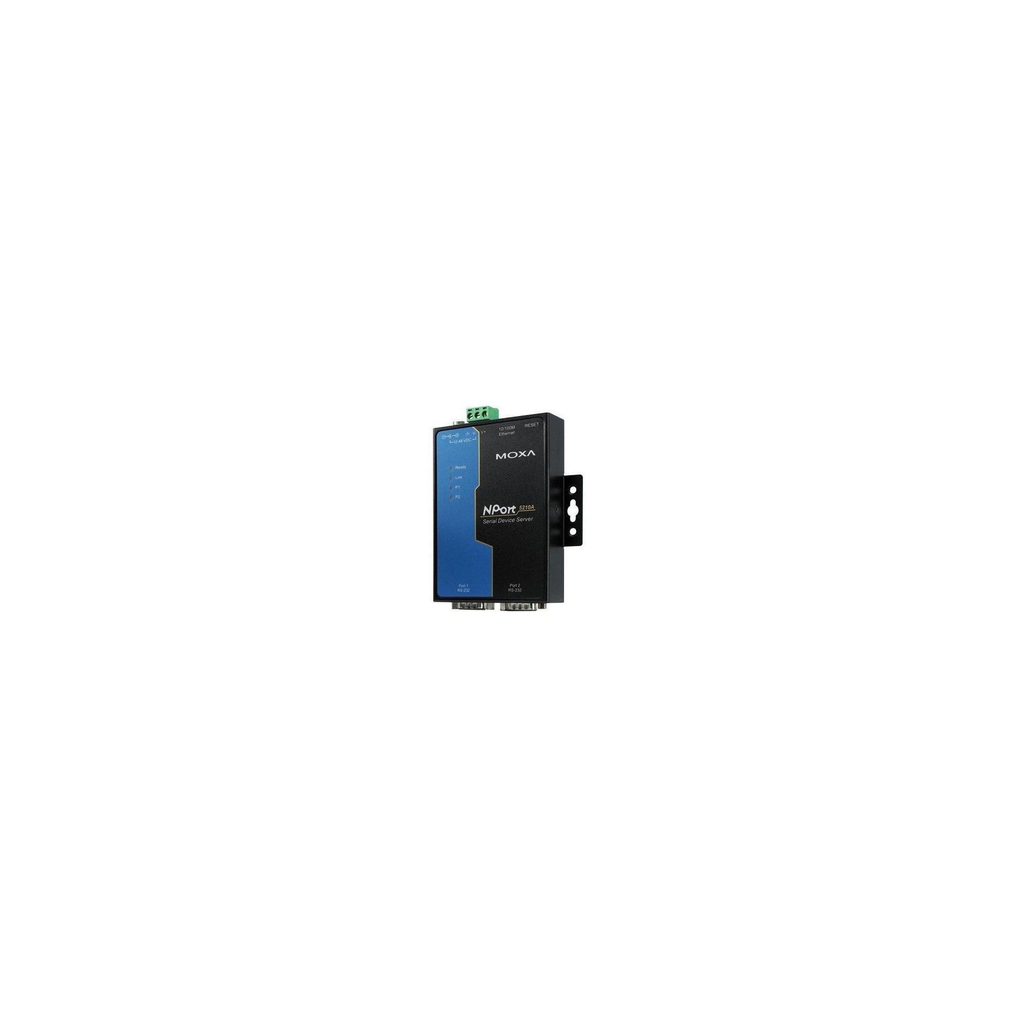 MOXA NPort 5210A, LAN RS232 Server, 2 Port,
