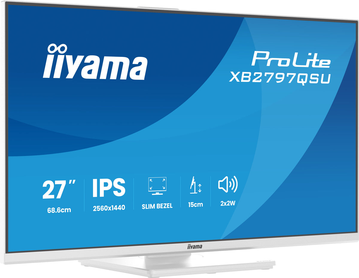 iiyama ProLite XB2797QSU-W1 Computerbildschirm 68,6 cm (27") 2560 x 1440 Pixel Quad HD LED Weiß