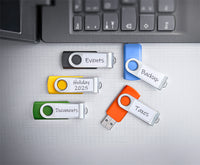 Intenso 5 x USB-Stick Office Line, 32 GB, USB-A, 3.2 Gen 1x1, bunt