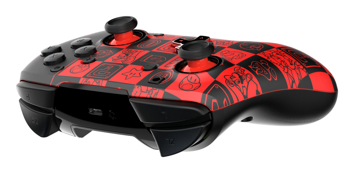 PDP REMATCH GLOW Schwarz, Grün, Rot Gamepad Analog / Digital Nintendo Switch, Nintendo Switch OLED