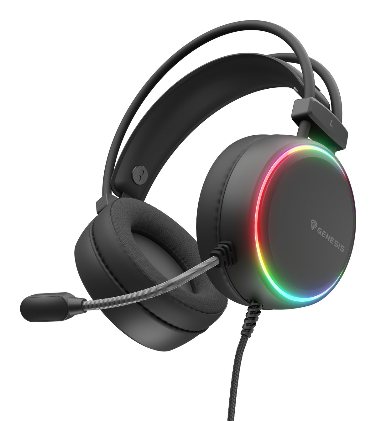 GENESIS NSG-2307 Headphones & Headset Wired Headband Gaming USB Type-A Black