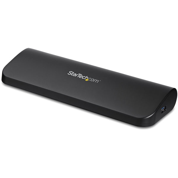 StarTech.com Dual Monitor USB 3.0 Laptop Docking Station mit HDMI/DVI/VGA, 3x USB-A Hub, GbE, Audio, Universal Type-A Dock für Windows/macOS/ChromeOS - TAA Konform