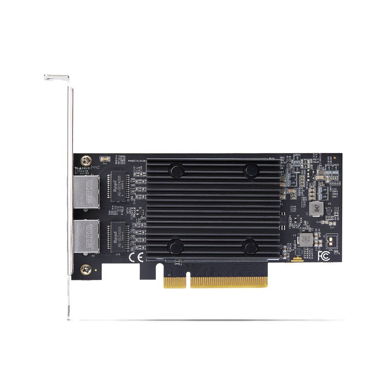 StarTech.com 2-Port PCIe 10Gb Ethernet Netzwerkkarte, 10GbE Network Interface Card, Broadcom BCM57416 Chipsatz, Dual RJ45 10GBase-T/Gigabit, NIC-Karte, TAA