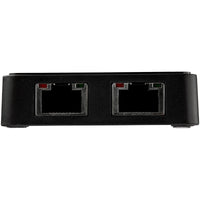 StarTech.com USB 3.0 auf Dual Port Gigabit Ethernet Adapter mit USB Anschluss - 10/100/1000 Mbit/s - USB Gigabit LAN Netzwerkadapter/NIC Adapter - Schwarz