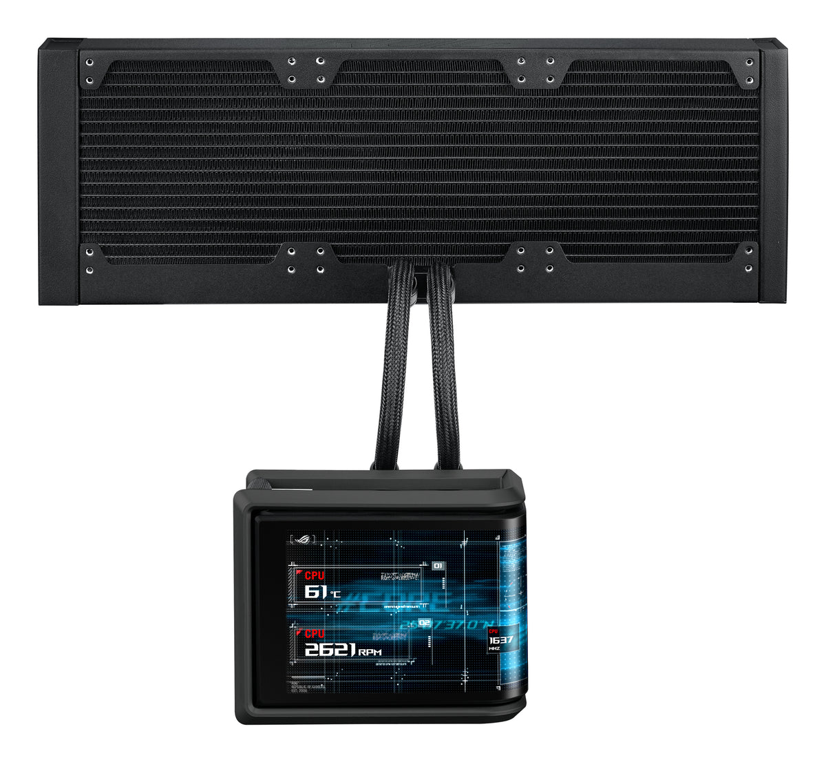 ASUS ROG Ryuo IV SLC 360 ARGB Prozessor All-in-One-Flüssigkeitskühler 12 cm Schwarz