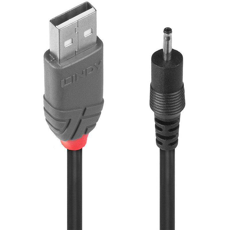 Lindy 70265 Stromkabel Schwarz 1,5 m USB A EIAJ-01 (2.5 mm, 0.7 mm)