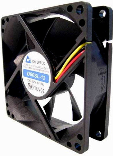 Chieftec AF-0625S Computerkühlsystem Computergehäuse Ventilator Schwarz