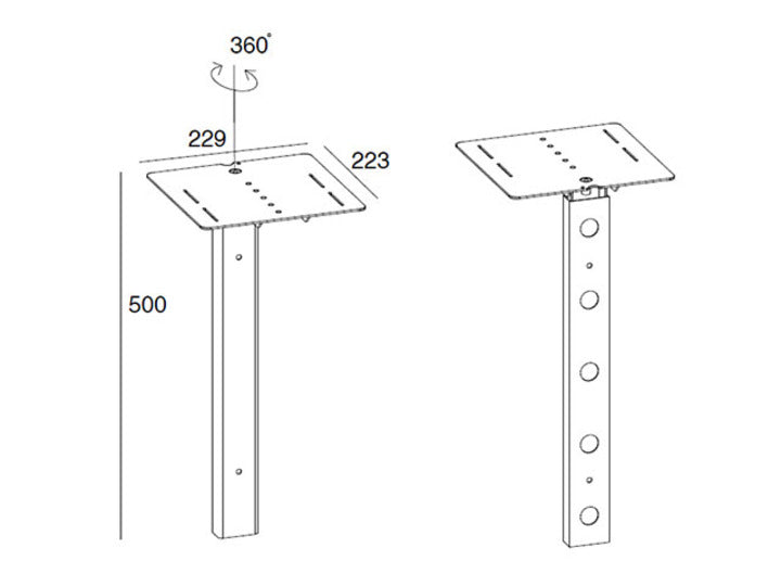 Multibrackets 9741 Zubehör für Monitorhalterung