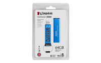 Kingston Technology DataTraveler 2000 64GB USB-Stick USB Typ-A 3.2 Gen 1 (3.1 Gen 1) Blau