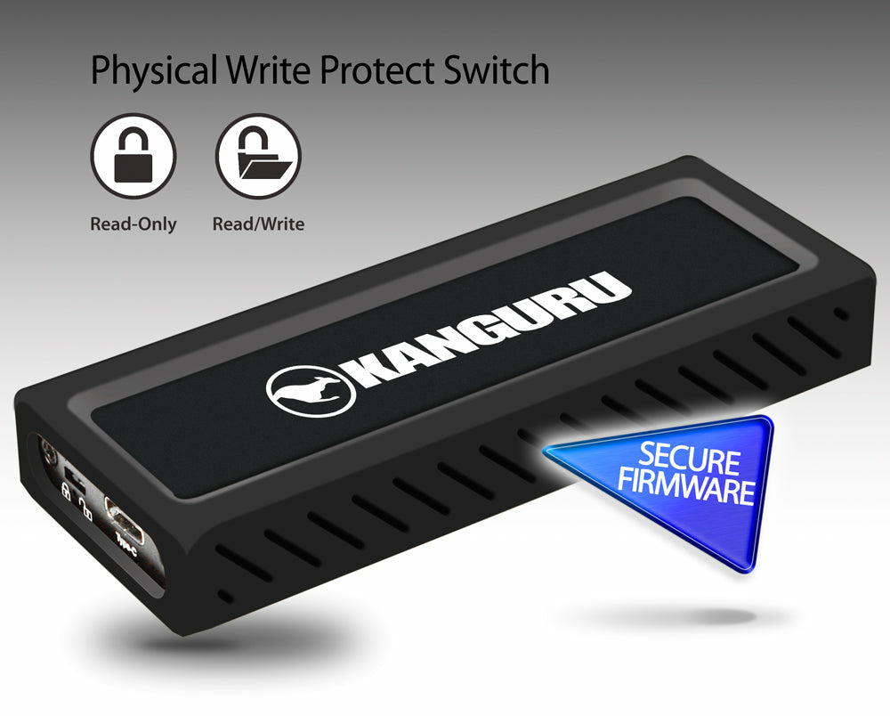 iStorage Kanguru UltraLock 4 TB USB Typ-C 3.2 Gen 2 (3.1 Gen 2) Schwarz