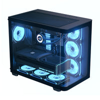 Aerocool P500C PC-Gehäuse, Midi-Tower, ATX, Tempered Glass - schwarz – Ansicht 4
