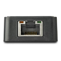 StarTech.com USB 3.0 Gigabit Ethernet Lan Adapter mit USB Port - Schwarz