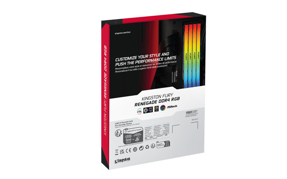 Kingston Technology FURY 64GB 3200MT/s DDR4 CL16 DIMM (2er-Kit) Renegade RGB