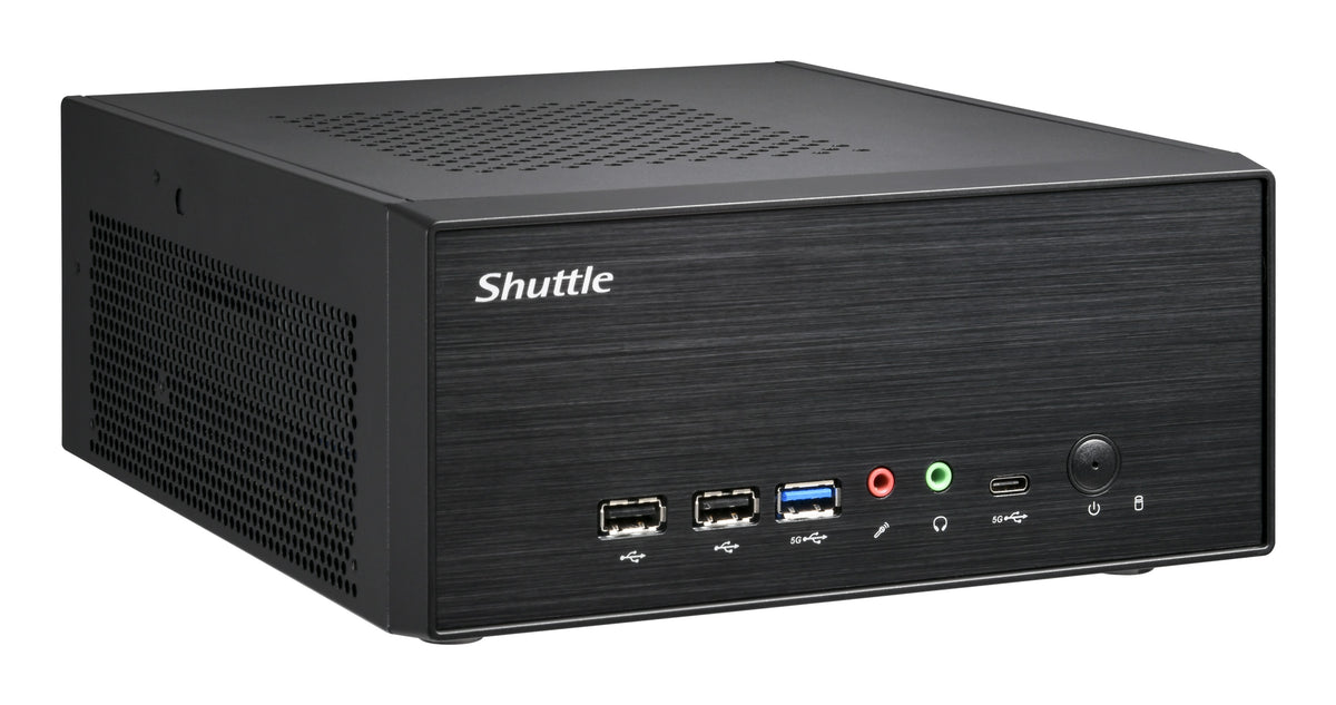 Shuttle XPC slim Barebone XB860G2 - S1851, Intel H860, 1xDP, 2xHDMI, 2 PCIe Slots (1x 16X & 1x X1), 2x Intel LAN (1G + 2.5G), 8x USB, 3x M.2, 24/7 Dauerbetrieb