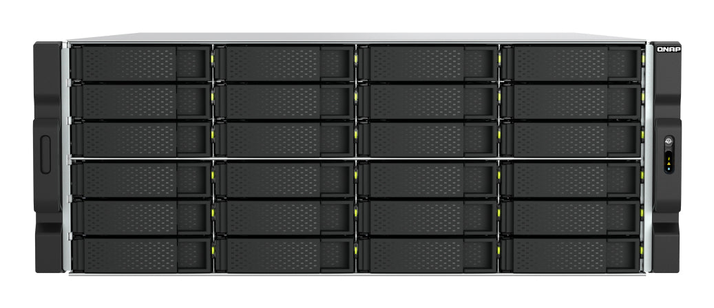 QNAP TS-h2477AXU-RP Speicherserver Rack (4U) AMD Ryzen™ 7 7745 32 GB DDR5 0 TB QNAP QTS Schwarz, Grau