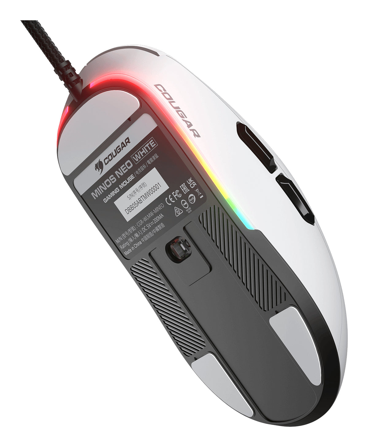 COUGAR Gaming Maus Minos Neo, Kabelgebunden, Weiß