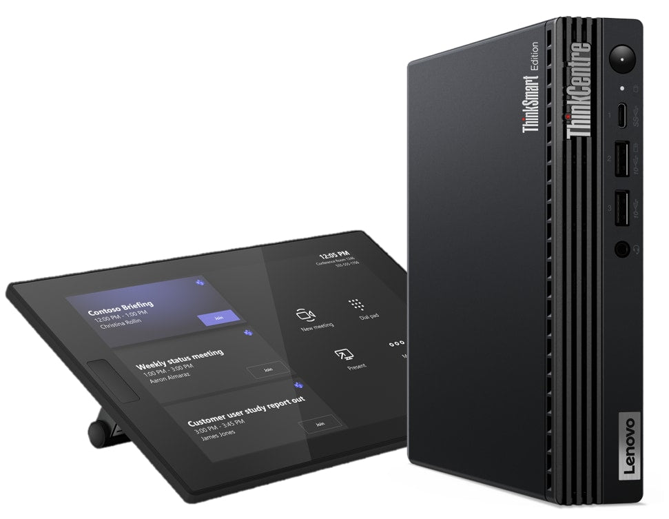 Lenovo ThinkSmart Tiny Kit Intel® Core™ i3 i3-13100T 16 GB DDR4-SDRAM 256 GB SSD Windows 11 IoT Enterprise Mini PC Mini-PC Schwarz