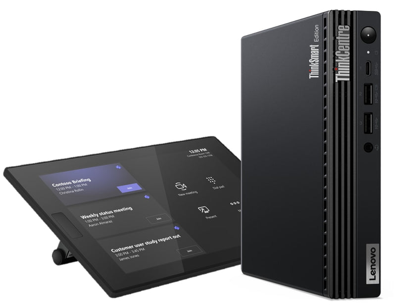 Lenovo ThinkSmart Tiny Kit Intel® Core™ i3 i3-13100T 16 GB DDR4-SDRAM 256 GB SSD Windows 11 IoT Enterprise Mini PC Mini-PC Schwarz