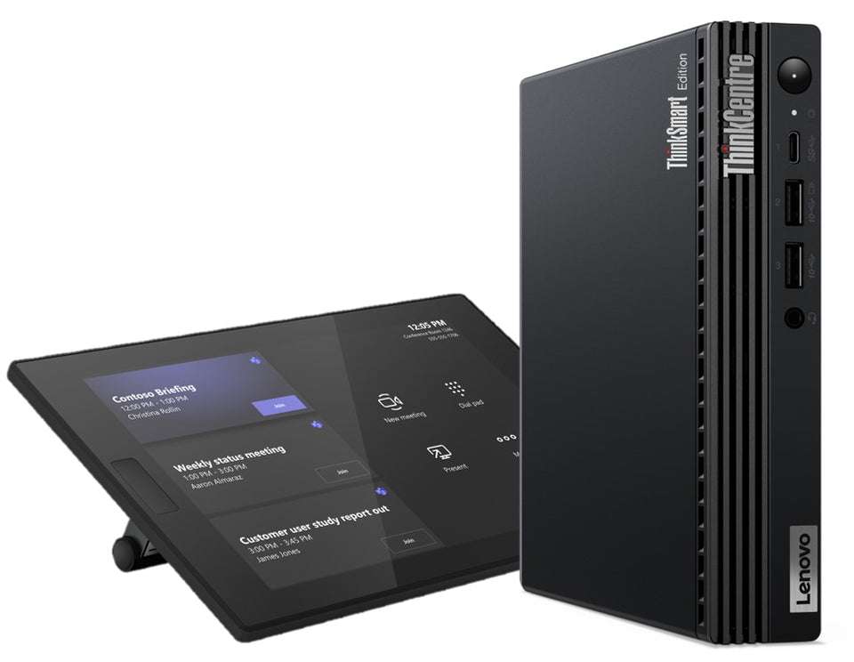 Lenovo ThinkSmart Tiny Kit Intel® Core™ i3 i3-13100T 16 GB DDR4-SDRAM 256 GB SSD Windows 11 IoT Enterprise Mini PC Mini-PC Black