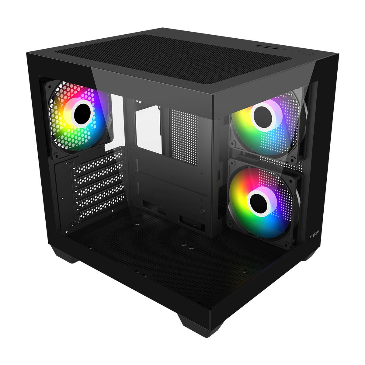 FSP S140-BA Gehäuse Mini Tower mITX, mATX Schwarz ARGB