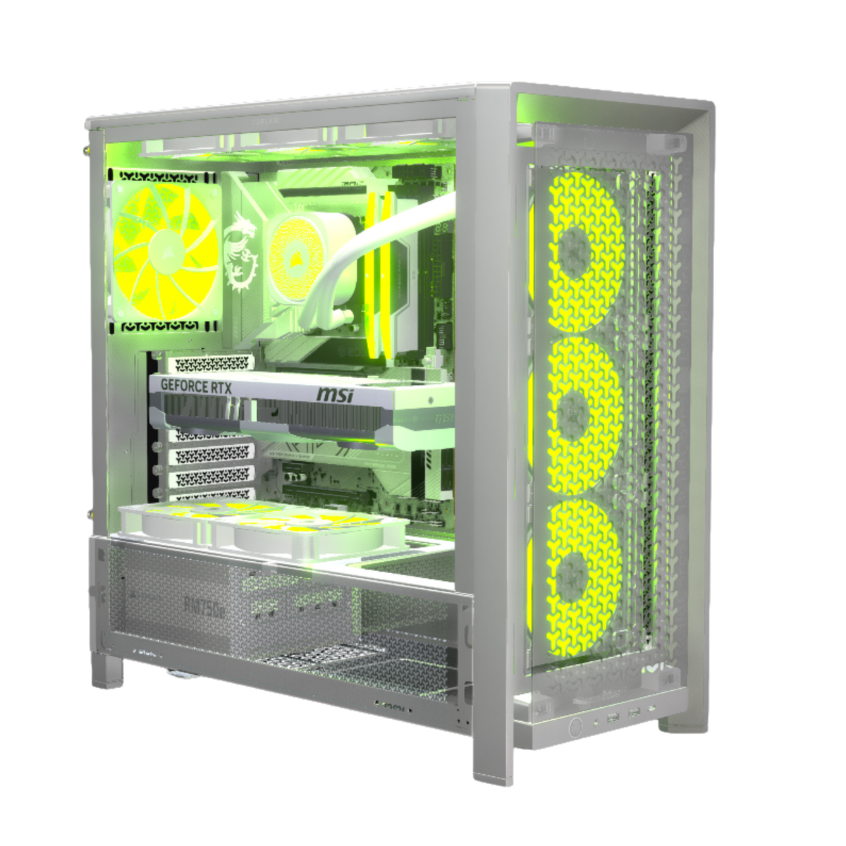 Corsair White Gaming PC | iCUE | RTX 5070 Ti & Intel Ultra 265K