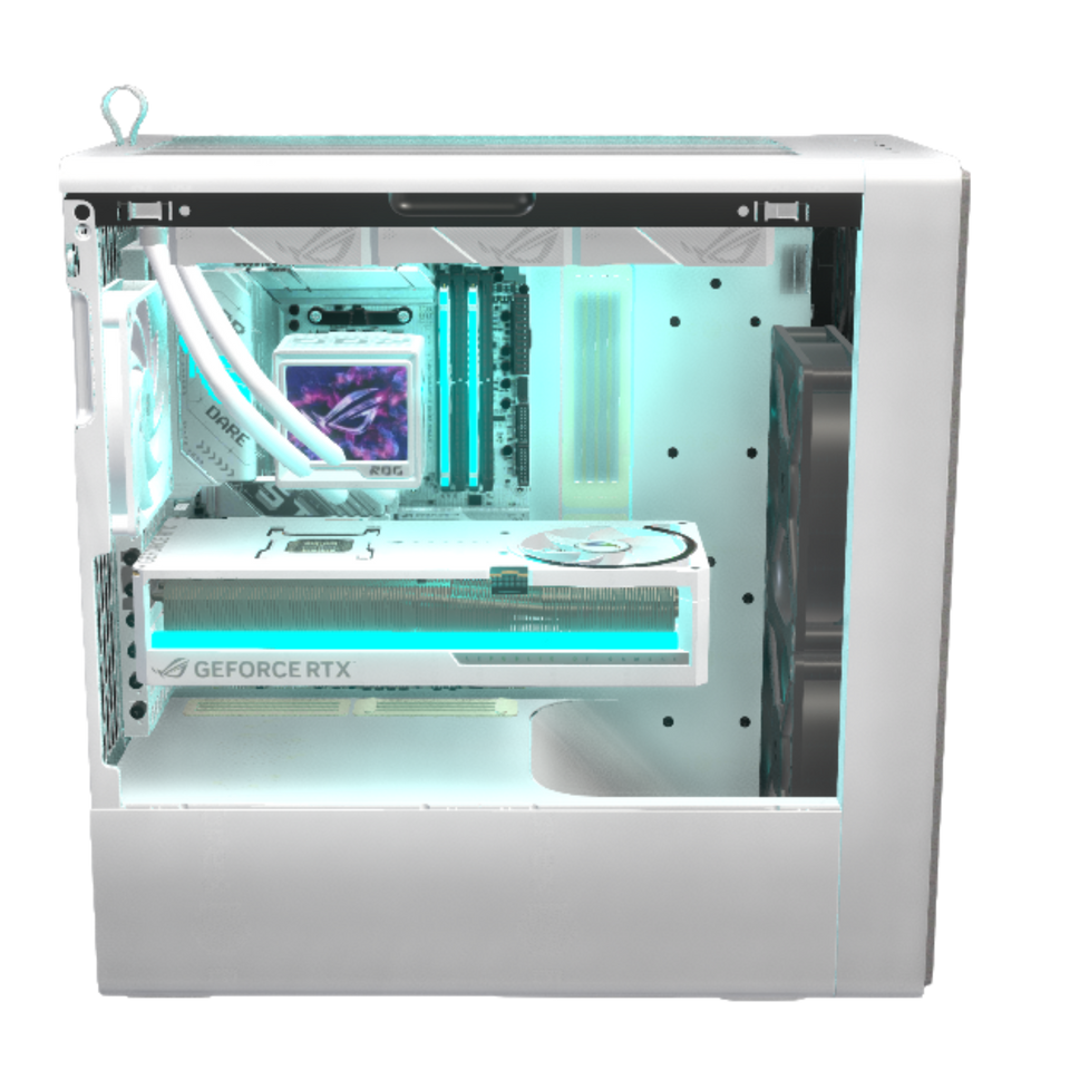 HAVN Gaming-PC High-End Weiss · Ryzen 7 9850X3D · RTX 5080 Astral 16 GB