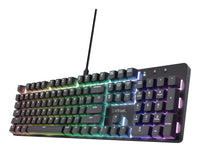 Trust GXT 871 Zora Tastatur Gaming USB Deutsch Schwarz