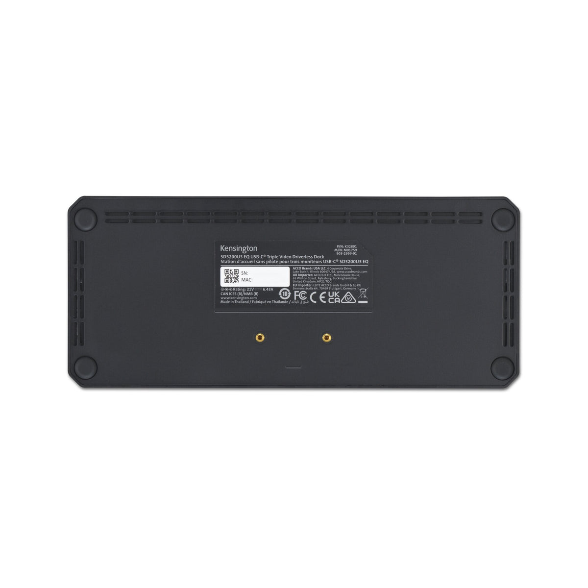 Kensington SD4843P EQ USB-C Triple Video Dockingstation