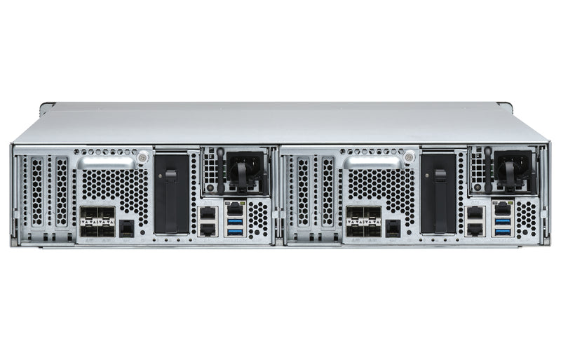 QNAP ES2486dc NAS Rack (2U) Intel® Xeon® D D-2142IT 128 GB DDR4 0 TB QNAP Enterprise System Schwarz