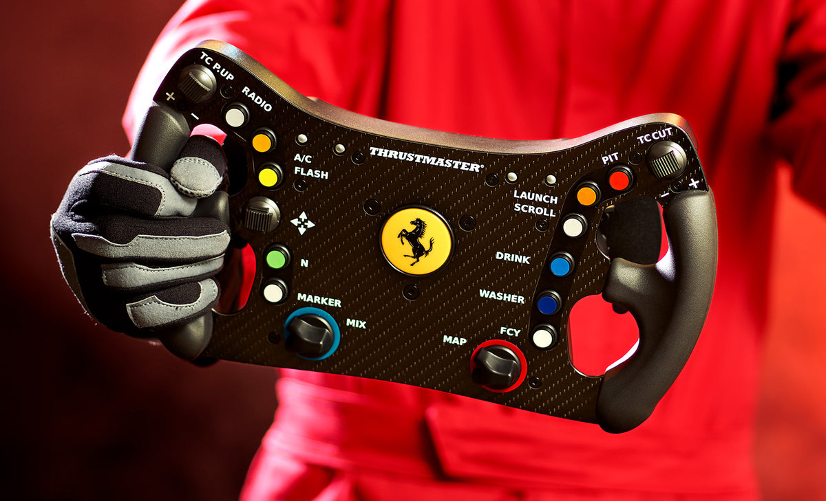 Thrustmaster T818 Ferrari 488 GT3 Simulator Schwarz, Rot USB Lenkrad + Pedale Analog / Digital PC