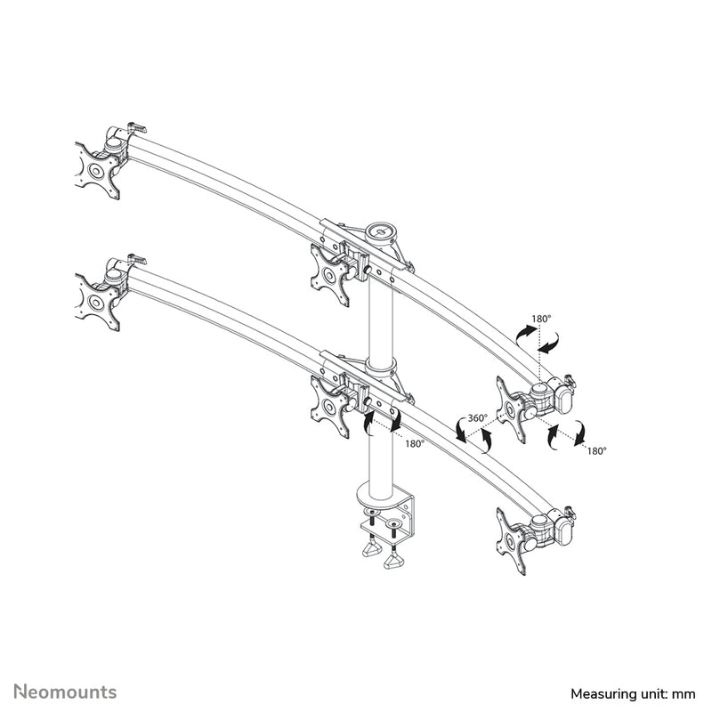 Neomounts FPMA-D700D6 Monitorarm 19-27"