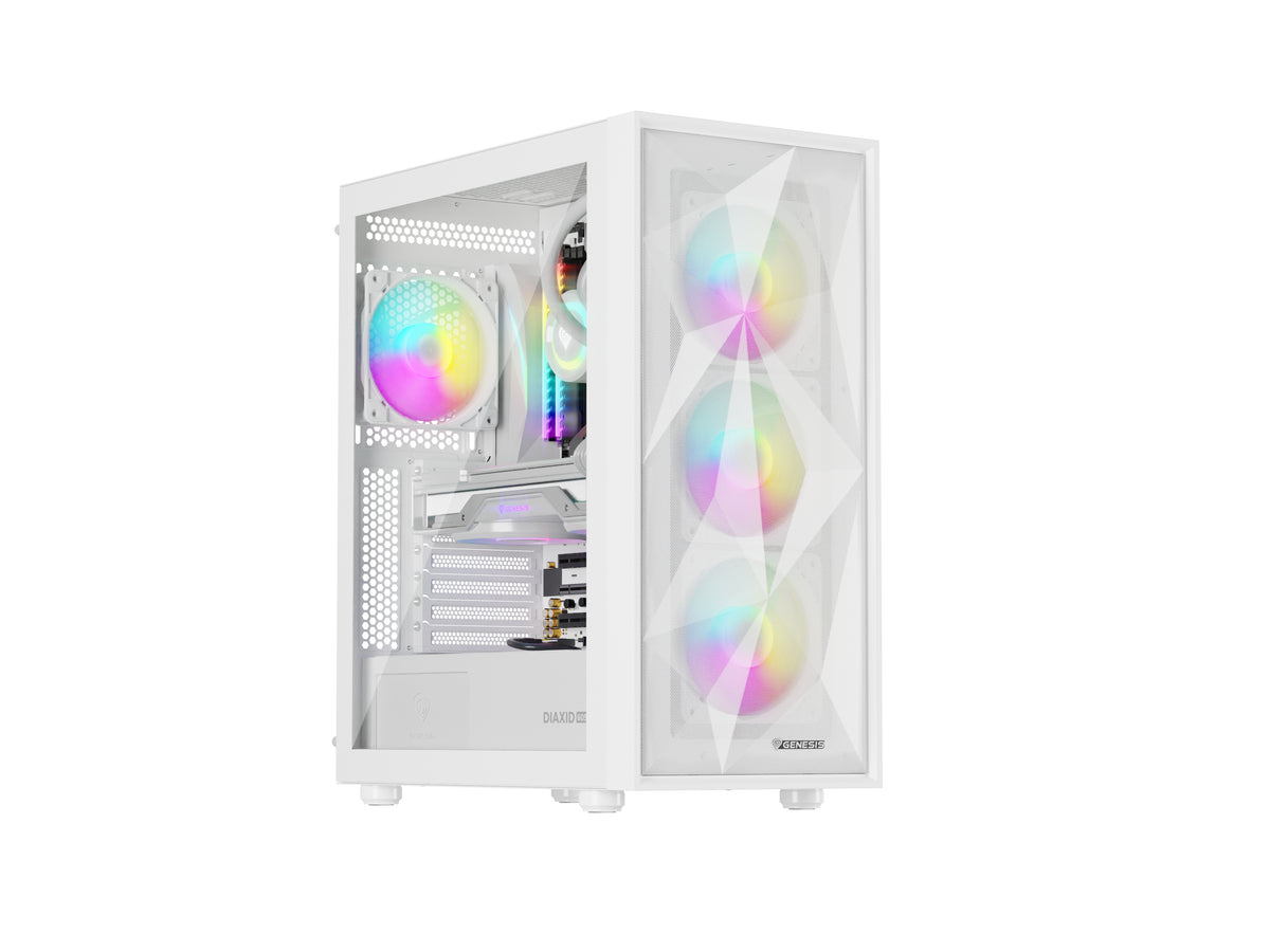 GENESIS Diaxid 605 ARGB Midi Tower Weiß