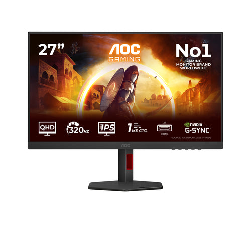 AOC G4 Q27G4SRU Computerbildschirm 68,6 cm (27") 2560 x 1440 Pixel Quad HD LED Schwarz, Rot