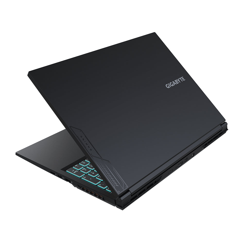 GIGABYTE G6 MF-H2DE854KH laptop Intel® Core™ i7 i7-13620H 40,6 cm (16") Full HD+ 16 GB DDR5-SDRAM 1 TB SSD NVIDIA GeForce RTX 4050 Wi-Fi 6E (802.11ax) Windows 11 Home Schwarz