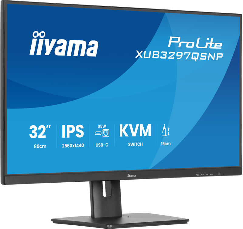 iiyama ProLite XUB3297QSNP-B1 Computerbildschirm 81,3 cm (32") 2560 x 1440 Pixel Quad HD LED Schwarz